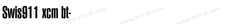 Swis911 xcm bt字体转换